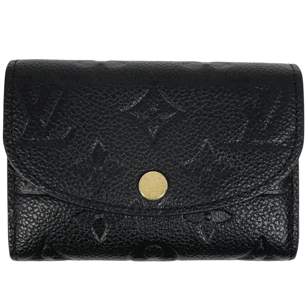 ルイ・ヴィトン ポルトモネ ロザリ カードケース コインケース モノグラムアンプラント ノワール(ブラック) M81455 レディース 【中古】brbag