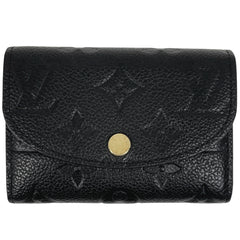 ルイ・ヴィトン ポルトモネ ロザリ カードケース コインケース モノグラムアンプラント ノワール(ブラック) M81455 レディース 【中古】brbag