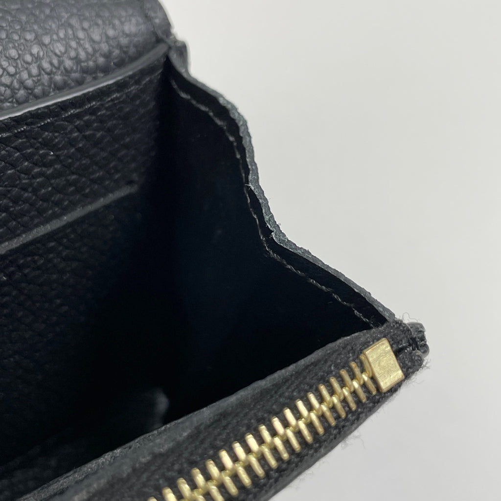 ルイ・ヴィトン ポルトモネ ロザリ カードケース コインケース モノグラムアンプラント ノワール(ブラック) M81455 レディース 【中古】brbag