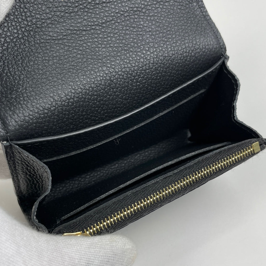 ルイ・ヴィトン ポルトモネ ロザリ カードケース コインケース モノグラムアンプラント ノワール(ブラック) M81455 レディース 【中古】brbag