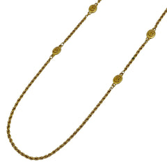 クリスチャンディオール ロゴ ネックレス ロング ネックレス GP ゴールド レディース 【中古】bracc