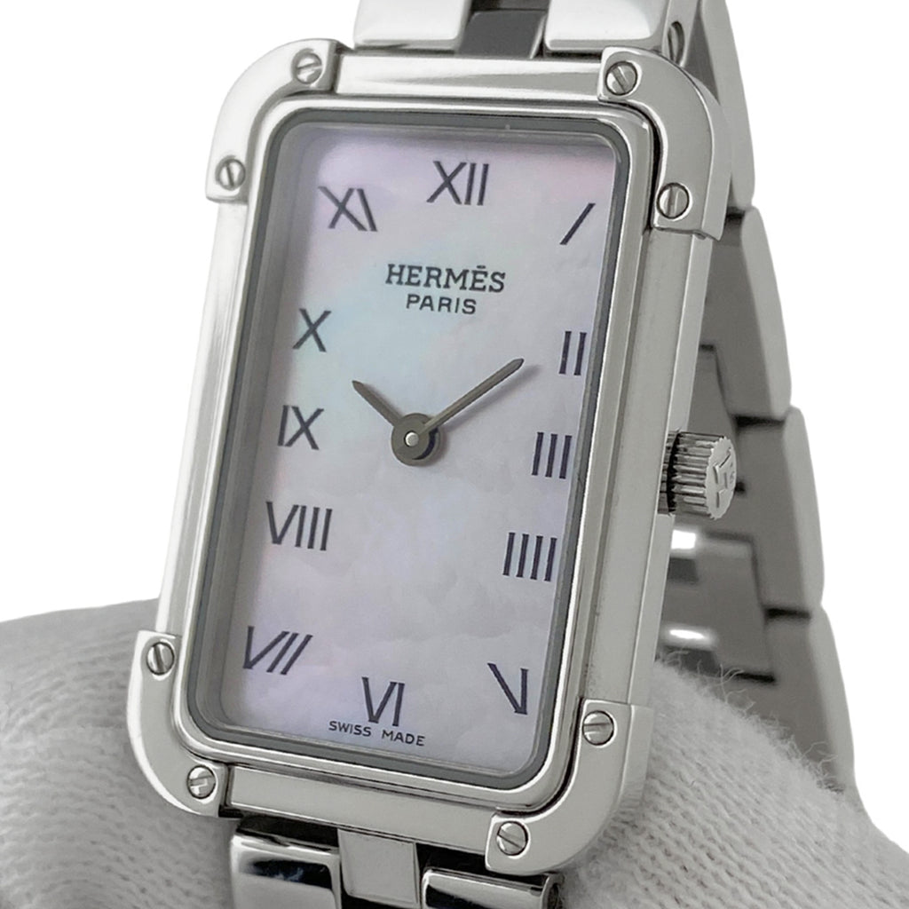 エルメス クロアジュール CR2.210 腕時計 SS クォーツ レディース 【中古】wtcbb