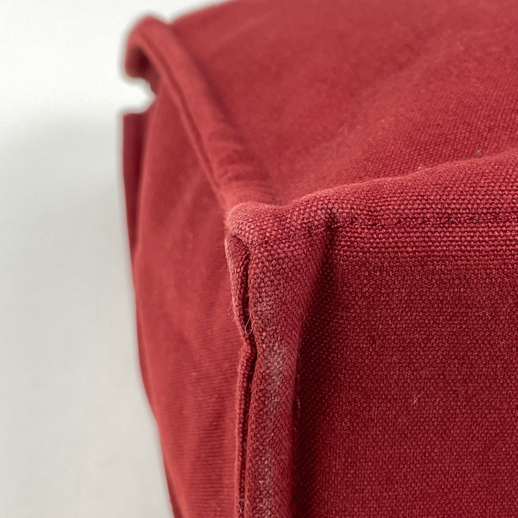 エルメス フールトゥ GM ハンドバッグ トートバッグ キャンバス レッド レディース 【中古】brbag