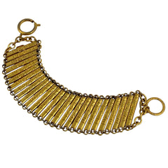 シャネル ロゴ ブレスレット 腕輪 ブレスレット GP ゴールド レディース 【中古】bracc