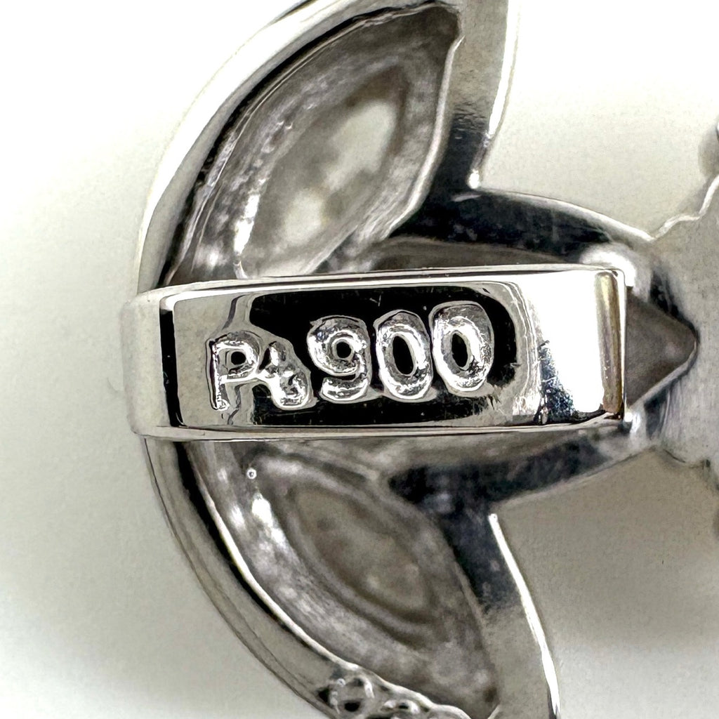 パール ペンダントトップ プラチナ メレダイヤ 真珠 ペンダントトップ Pt900 パール ダイヤモンド レディース ノンブランドジュエリー 【中古】nbjwl