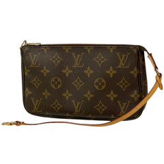 ルイ・ヴィトン ポシェット アクセソワール メイク コスメ アクセサリーポーチ モノグラム ブラウン M51980 レディース 【中古】brbag