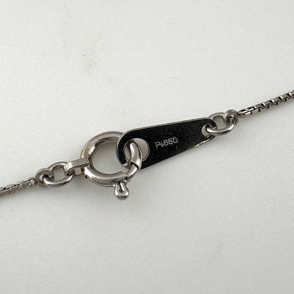 クロスモチーフ ネックレス プラチナ ペンダント メレダイヤ 十字架 ネックレス Pt900 Pt850 ダイヤモンド レディース 【中古】nbjwl