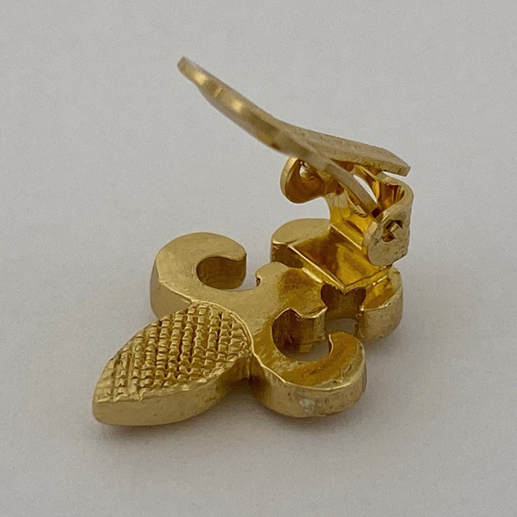 クリスチャンディオール デザイン イヤリング GP ゴールド レディース 【中古】bracc