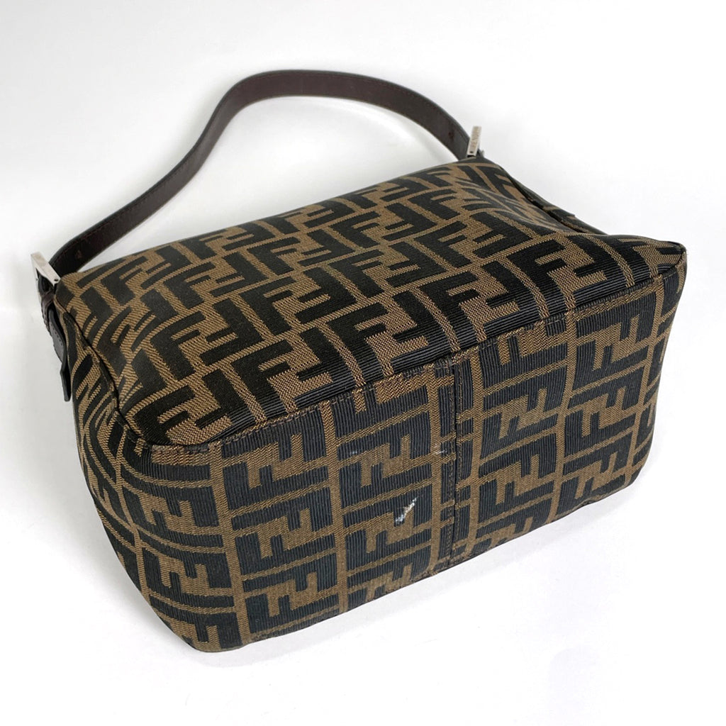 フェンディ ズッカ柄 ショルダーバッグ ハンドバッグ ワンショルダー ショルダーバッグ キャンバス ブラウン 26426 レディース 【中古】brbag