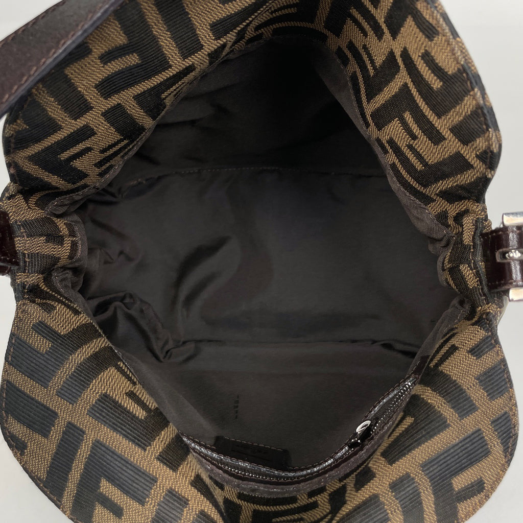 フェンディ ズッカ柄 ショルダーバッグ ハンドバッグ ワンショルダー ショルダーバッグ キャンバス ブラウン 26426 レディース 【中古】brbag