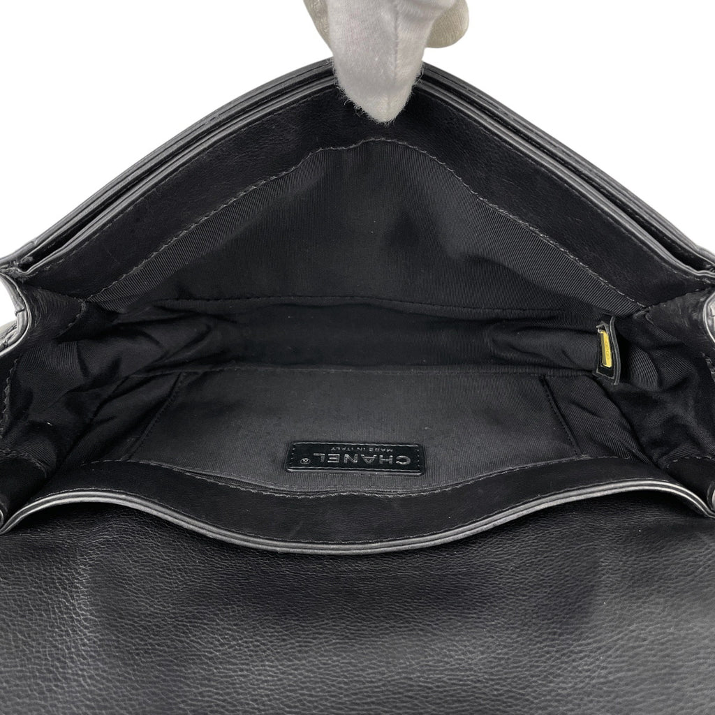 シャネル ボーイシャネル チェーン ショルダーバッグ ココマーク ショルダーバッグ レザー ブラック レディース 【中古】brbag