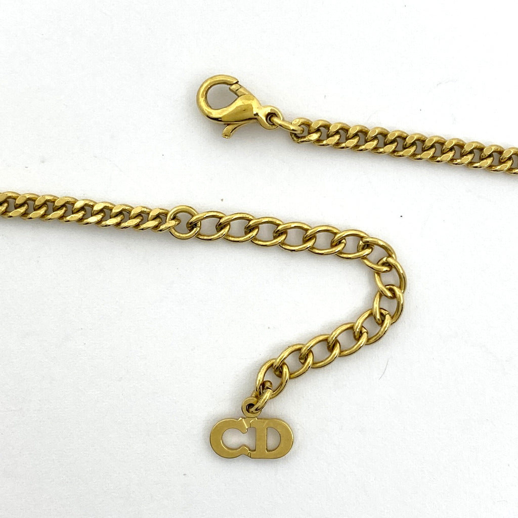 クリスチャンディオール ラインストーン ネックレス レディース 【中古】bracc