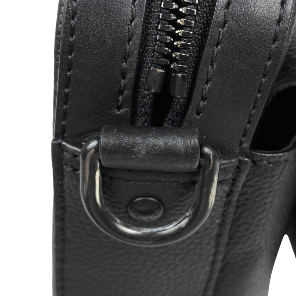 ルイ・ヴィトン ファストライン メッセンジャー LV アエログラム ショルダーバッグ レザー ノワール M22482 メンズ 【中古】brbag