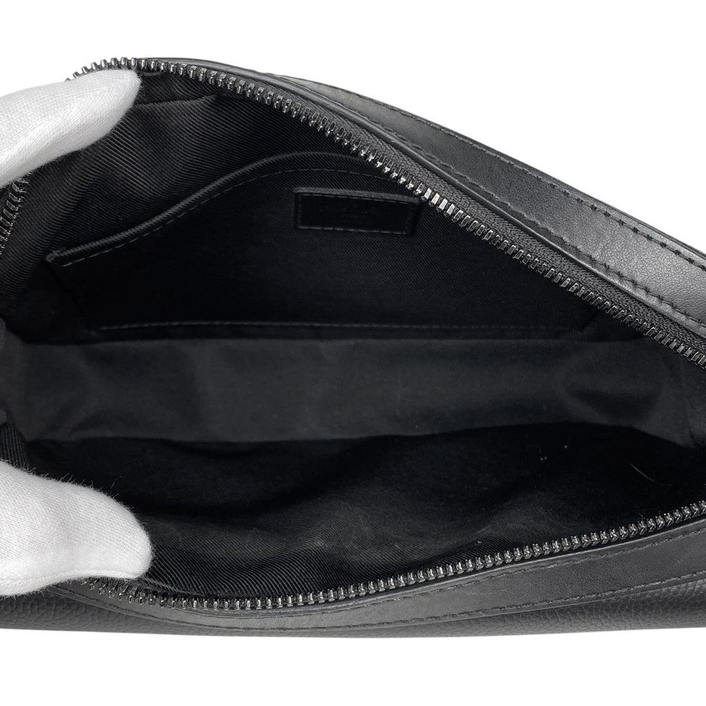 ルイ・ヴィトン ファストライン メッセンジャー LV アエログラム ショルダーバッグ レザー ノワール M22482 メンズ 【中古】brbag