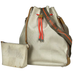 ルイ・ヴィトン ボランティア 2003年 ヴィトンカップ ショルダーバッグ ダミエジェアン ホワイト M80634 メンズ 【中古】brbag