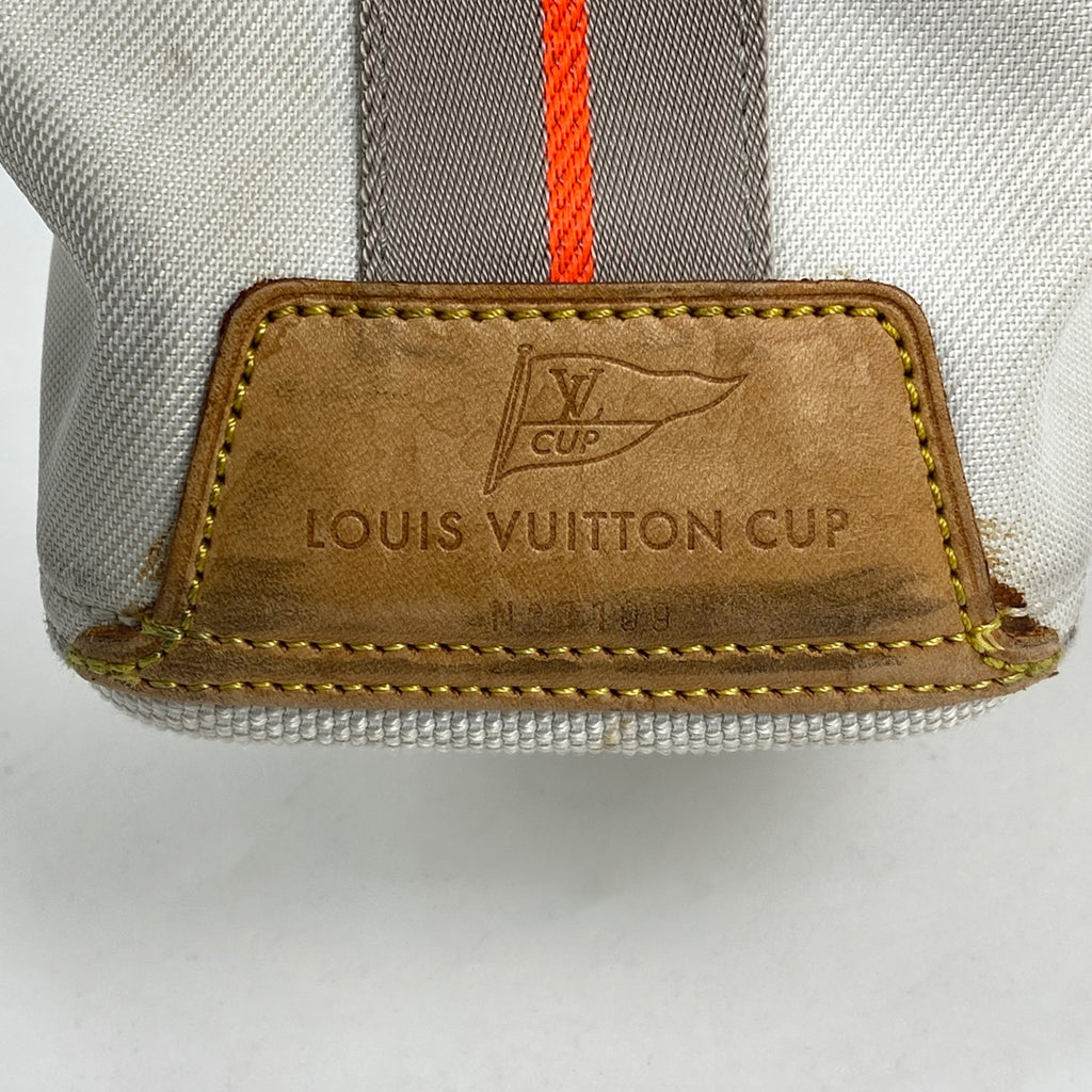 ルイ・ヴィトン ボランティア 2003年 ヴィトンカップ ショルダーバッグ ダミエジェアン ホワイト M80634 メンズ 【中古】brbag