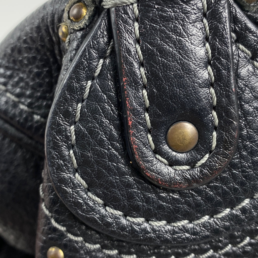 クロエ パディントン ハンドバッグ 手提げ 肩掛け ハンドバッグ レザー ブラック レディース 【中古】brbag