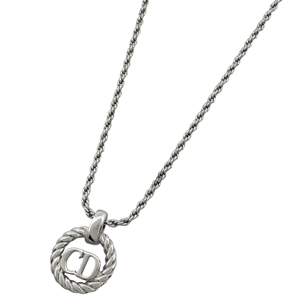 クリスチャンディオール ネックレス ラウンド シルバーメッキ シルバー レディース 【中古】bracc