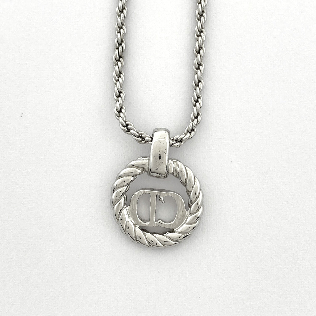 クリスチャンディオール ネックレス ラウンド シルバーメッキ シルバー レディース 【中古】bracc