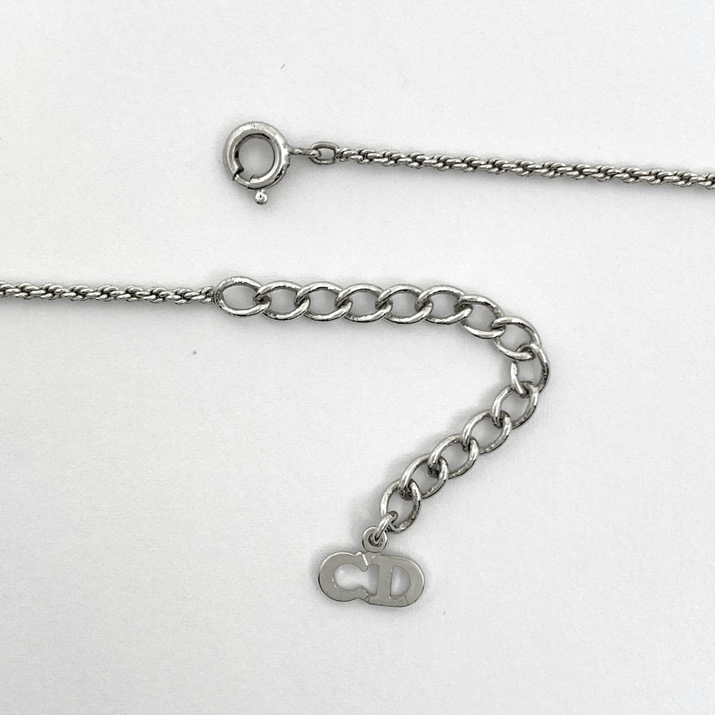 クリスチャンディオール ネックレス ラウンド シルバーメッキ シルバー レディース 【中古】bracc