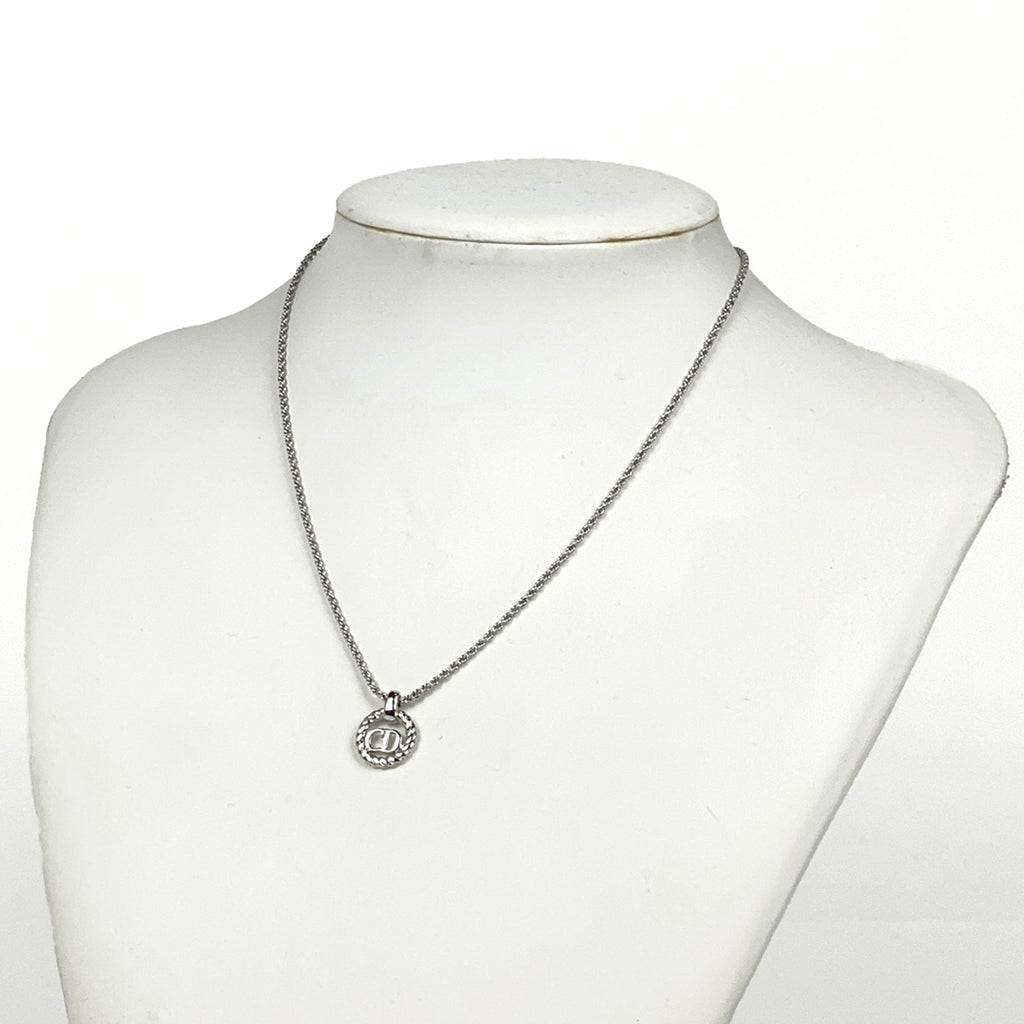 クリスチャンディオール ネックレス ラウンド シルバーメッキ シルバー レディース 【中古】bracc