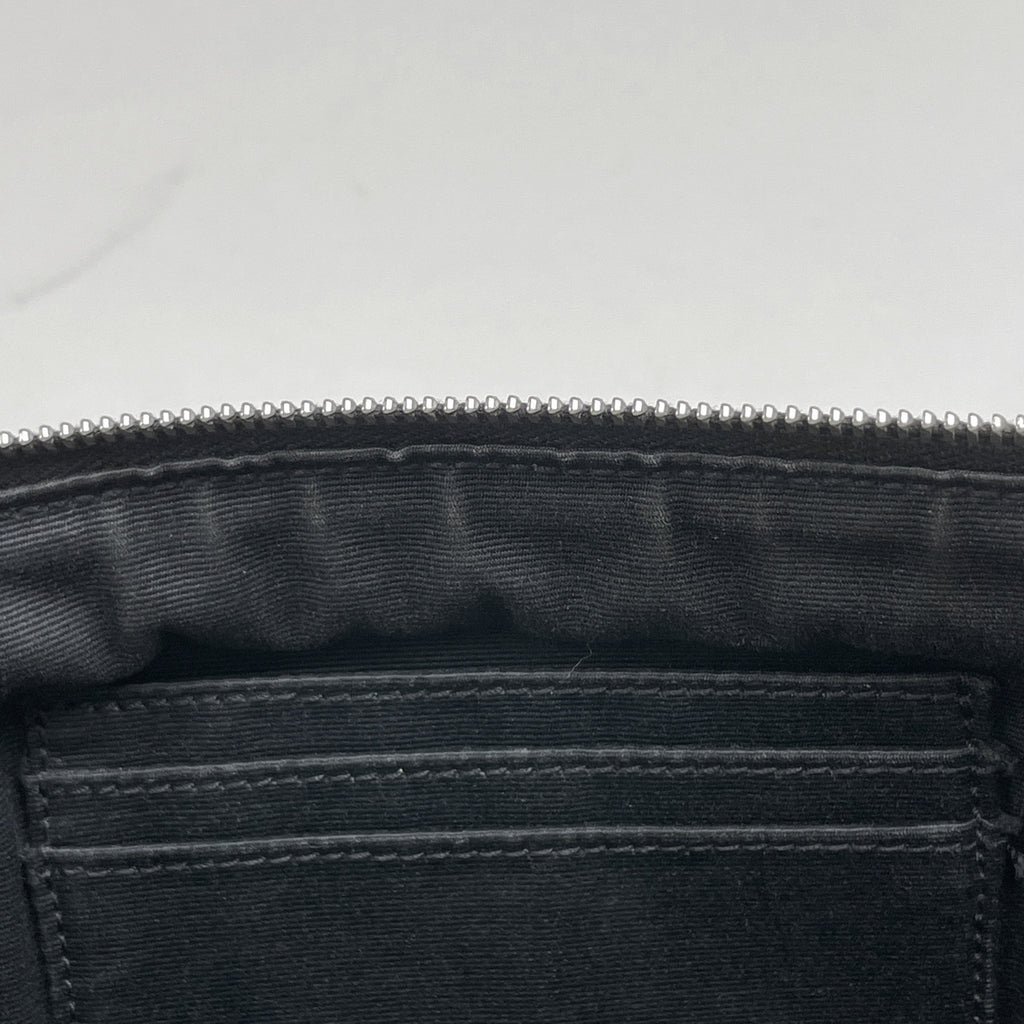 サンローラン ロゴ ウエストバッグ ウエストポーチ ベルトバッグ ボディバッグ キャンバス ホワイト ブルー 557831 レディース 【中古】brbag