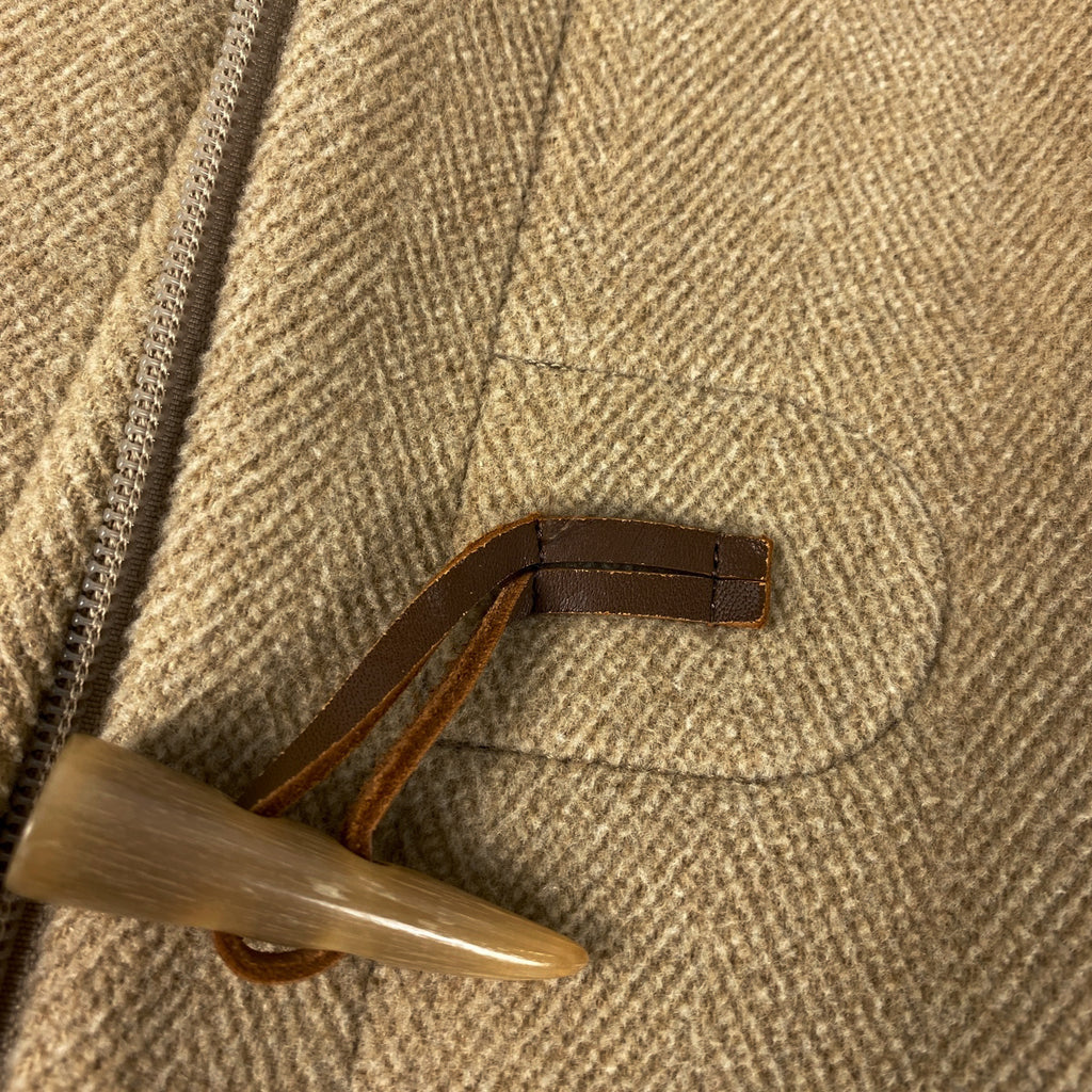 バーバリー フーディ ダッフルコート トグルボタン アウター ダッフルコート 毛 ナイロン ベージュ レディース 【中古】brapp