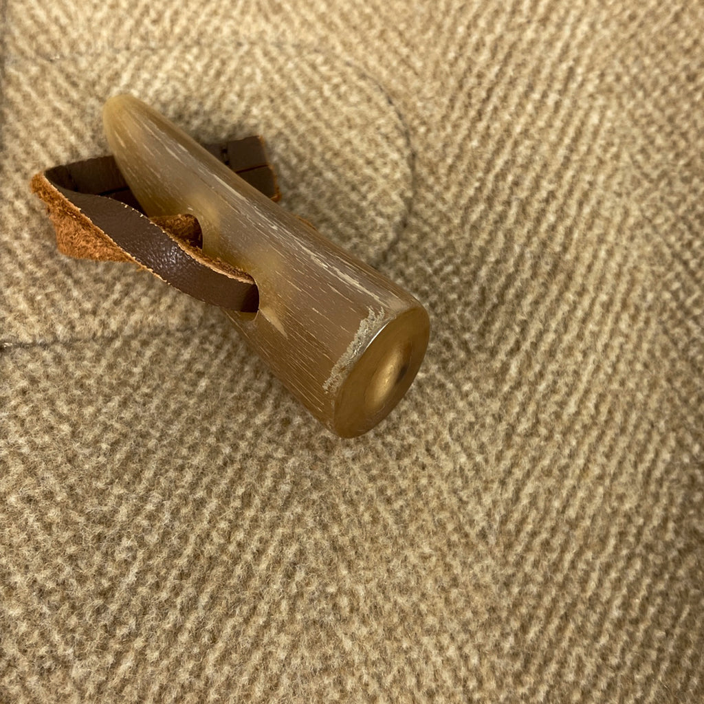 バーバリー フーディ ダッフルコート トグルボタン アウター ダッフルコート 毛 ナイロン ベージュ レディース 【中古】brapp