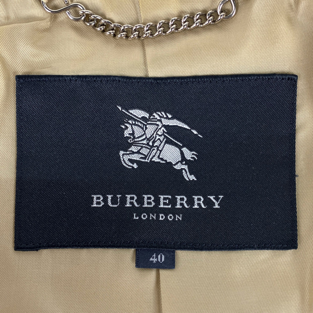 バーバリー フーディ ダッフルコート トグルボタン アウター ダッフルコート 毛 ナイロン ベージュ レディース 【中古】brapp