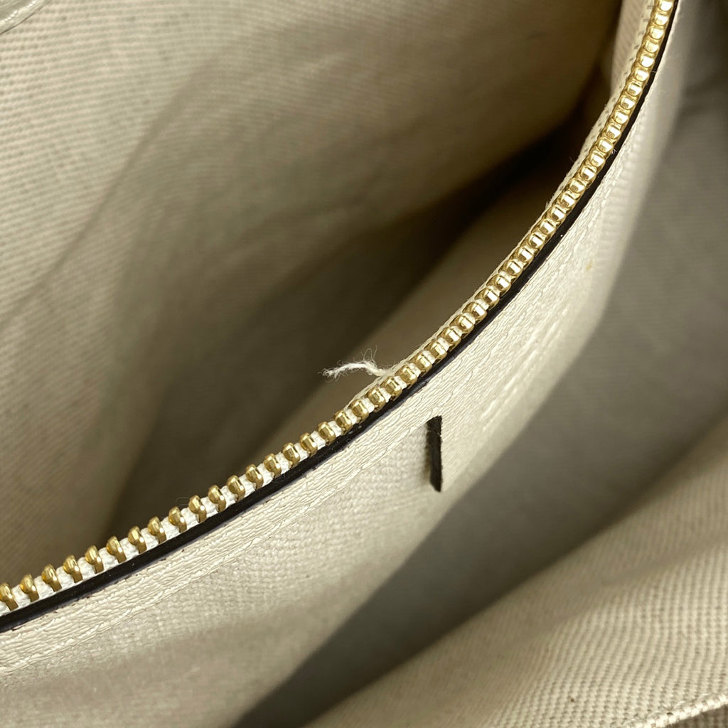 グッチ ホースビット トートバッグ ショルダーバッグ トートバッグ GGキャンバス ベージュ ホワイト 623694 レディース 【中古】brbag