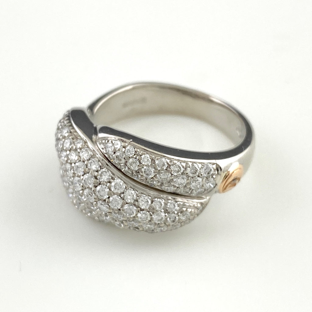 ダミアーニ ゴミトロ リング 指輪 メレダイヤ リング 12.5号 750 ダイヤモンド レディース 【中古】brjwl