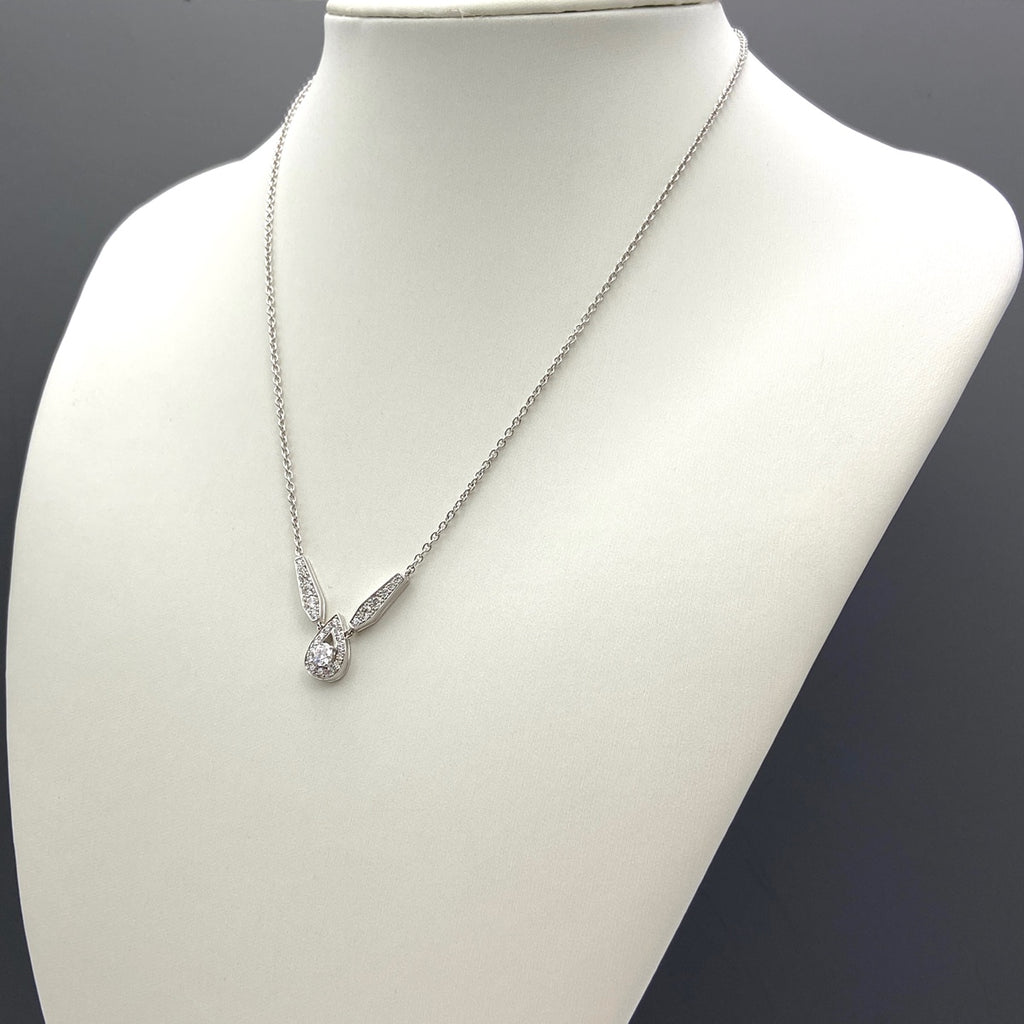 ショーメ ジョセフィーヌ ネックレス ペンダント メレダイヤ ネックレス 750 ダイヤモンド レディース 【中古】brjwl