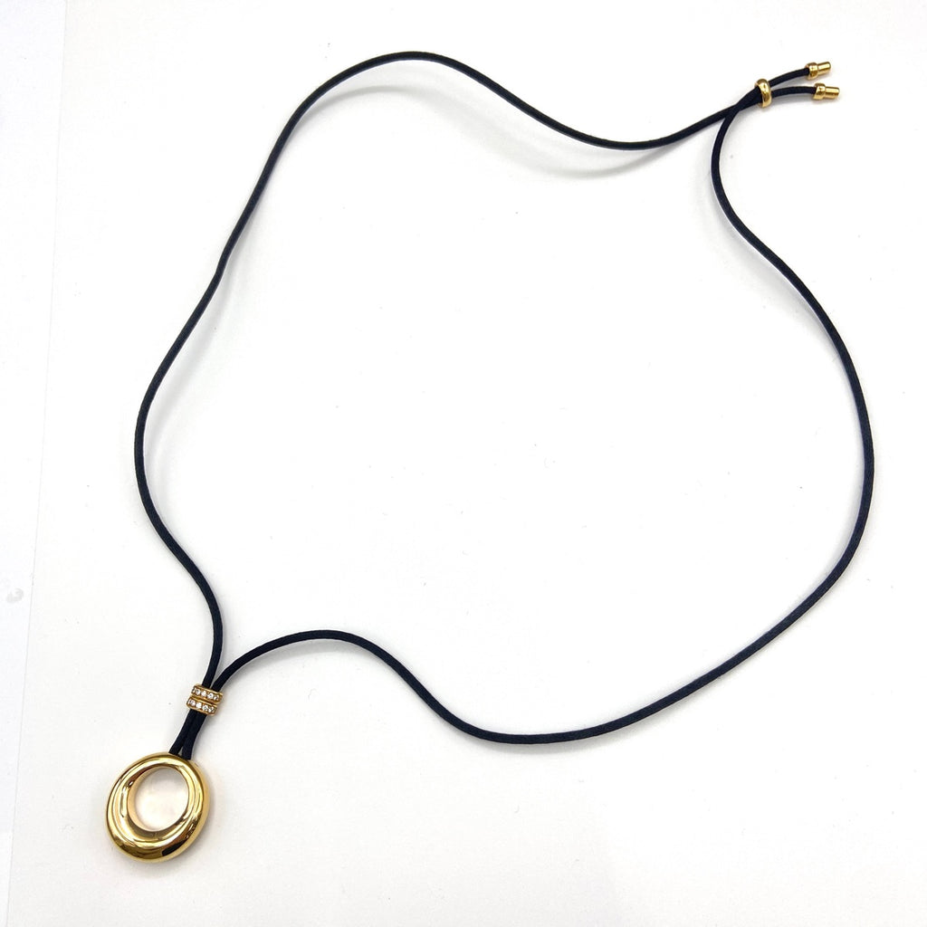 ショーメ アノーコード ネックレス YG イエローゴールド ペンダント メレダイヤ ネックレス 750 ダイヤモンド レディース 【中古】brjwl