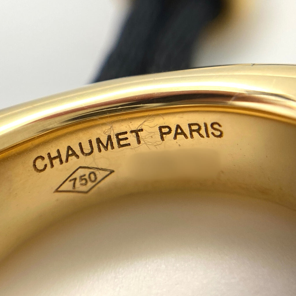 ショーメ アノーコード ネックレス YG イエローゴールド ペンダント メレダイヤ ネックレス 750 ダイヤモンド レディース 【中古】brjwl