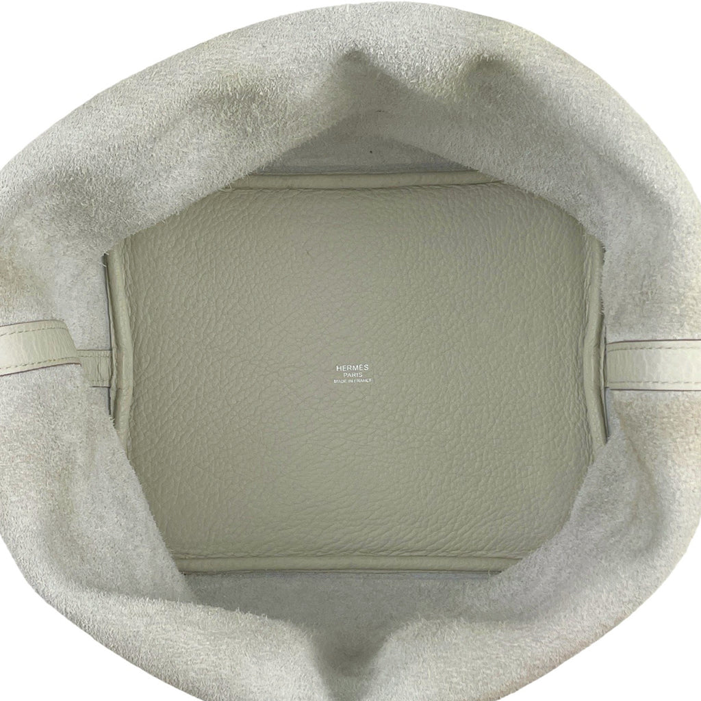 エルメス ピコタンロック MM ミニバッグ ハンドバッグ トゴ ホワイト □O レディース 【中古】brbag