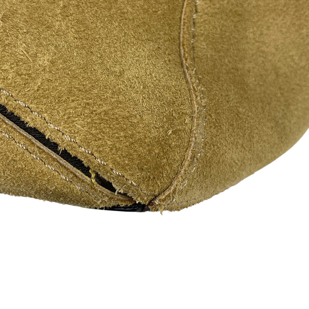 ロエベ パズルバッグ アナグラム 2WAY ショルダーバッグ ハンドバッグ スエード ベージュ ブラウン レディース 【中古】brbag