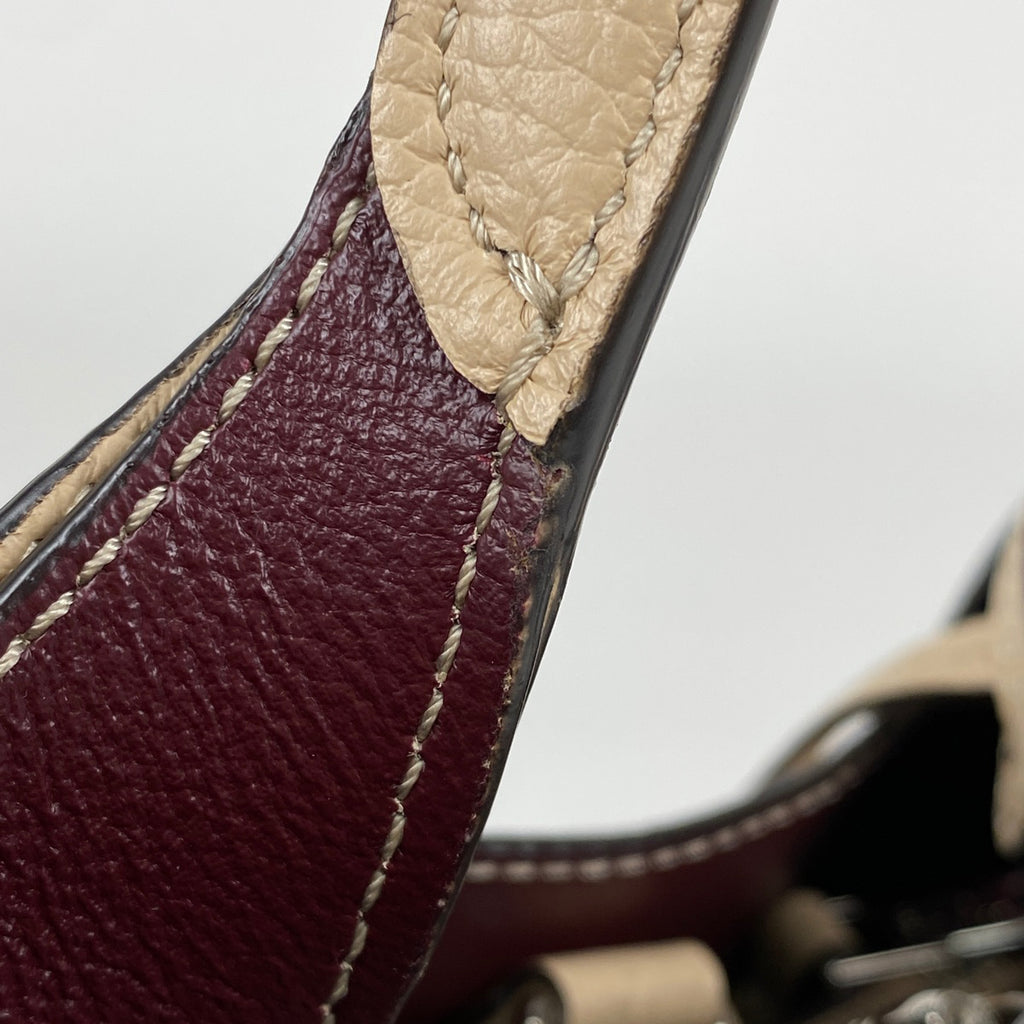 トッズ Tタイムレス マイクロ ハンドバッグ ハンドバッグ レザー ベージュ レディース 【中古】brbag