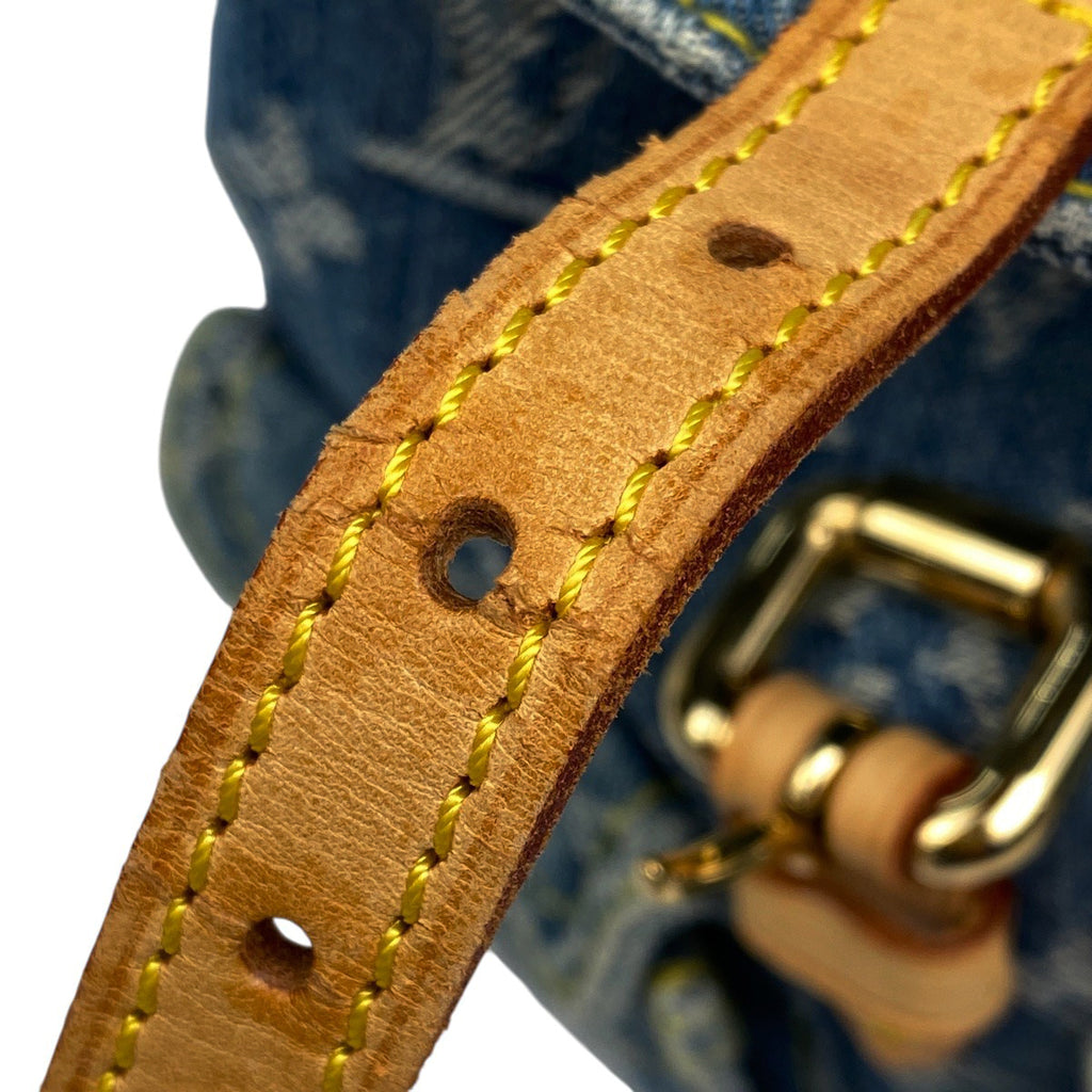 ルイ・ヴィトン サック アド PM バッグパック リュック モノグラムデニム ブルー M95057 レディース 【中古】brbag