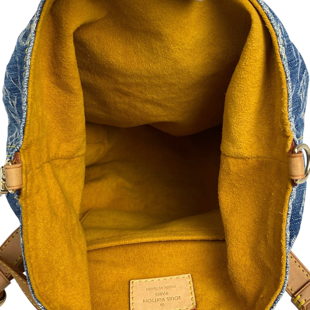 ルイ・ヴィトン サック アド PM バッグパック リュック モノグラムデニム ブルー M95057 レディース 【中古】brbag