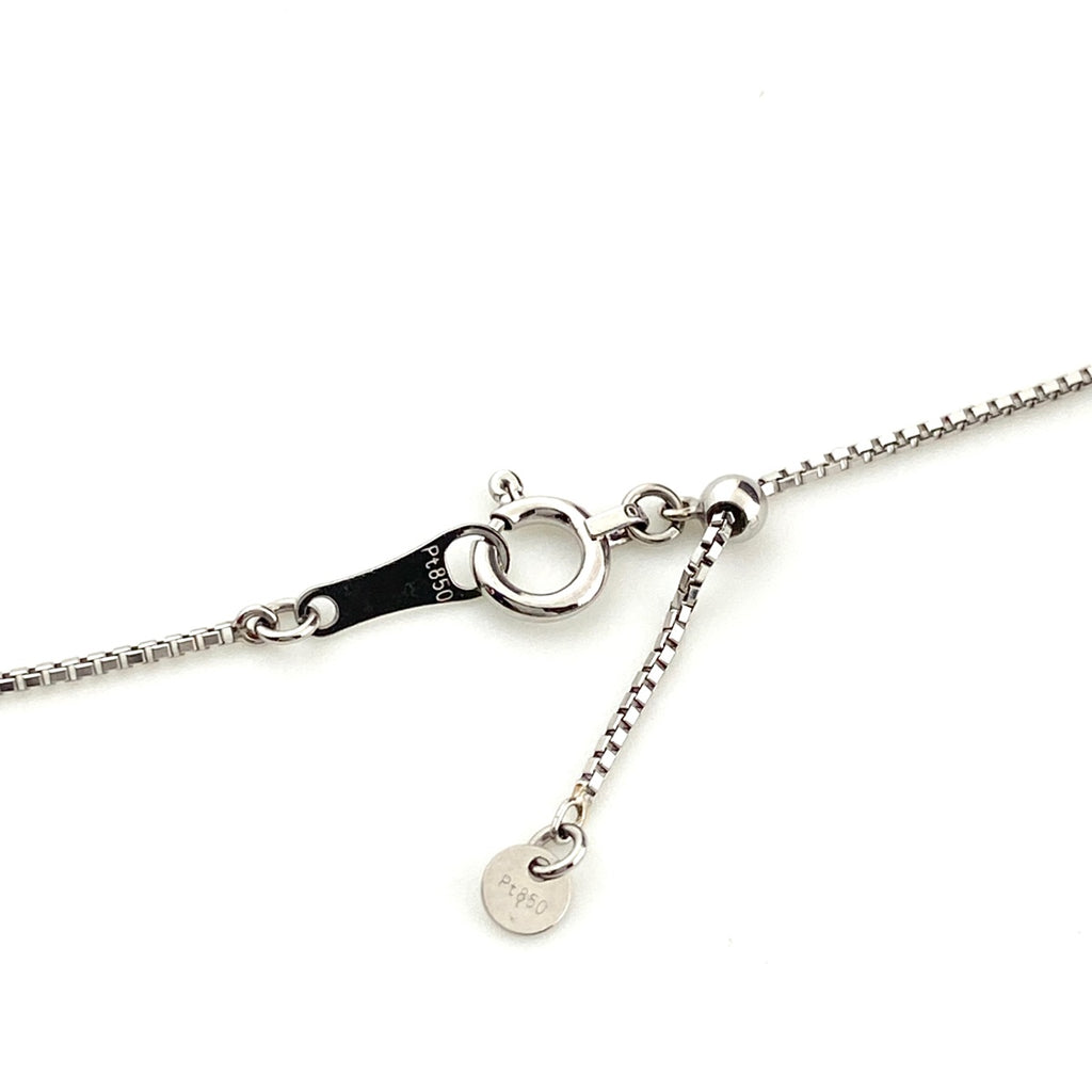 ダイヤモンド デザインネックレス プラチナ ペンダント ネックレス Pt900 Pt850 ダイヤモンド レディース 【中古】nbjwl