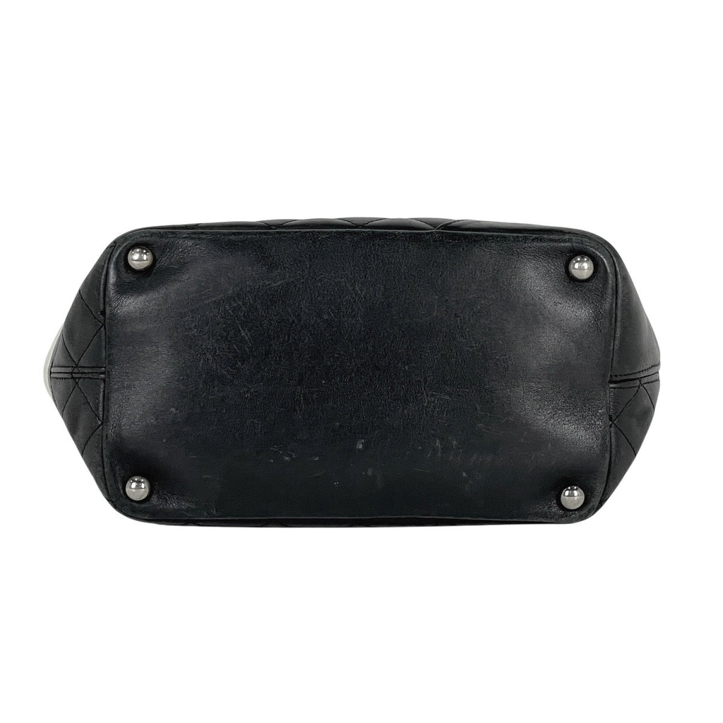 シャネル カンボンライン ミディアム トートバッグ ココマーク ハンドバッグ トートバッグ レザー ブラック A25167 レディース 【中古】brbag