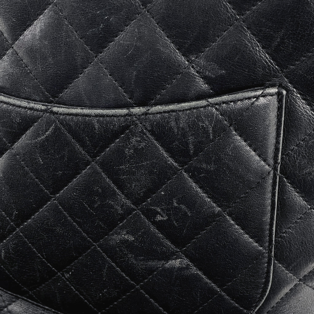 シャネル カンボンライン ミディアム トートバッグ ココマーク ハンドバッグ トートバッグ レザー ブラック A25167 レディース 【中古】brbag