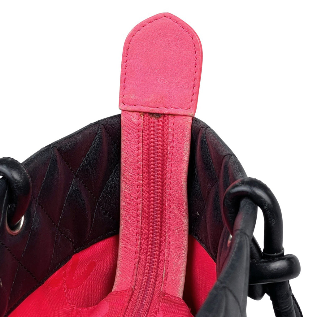 シャネル カンボンライン ミディアム トートバッグ ココマーク ハンドバッグ トートバッグ レザー ブラック A25167 レディース 【中古】brbag