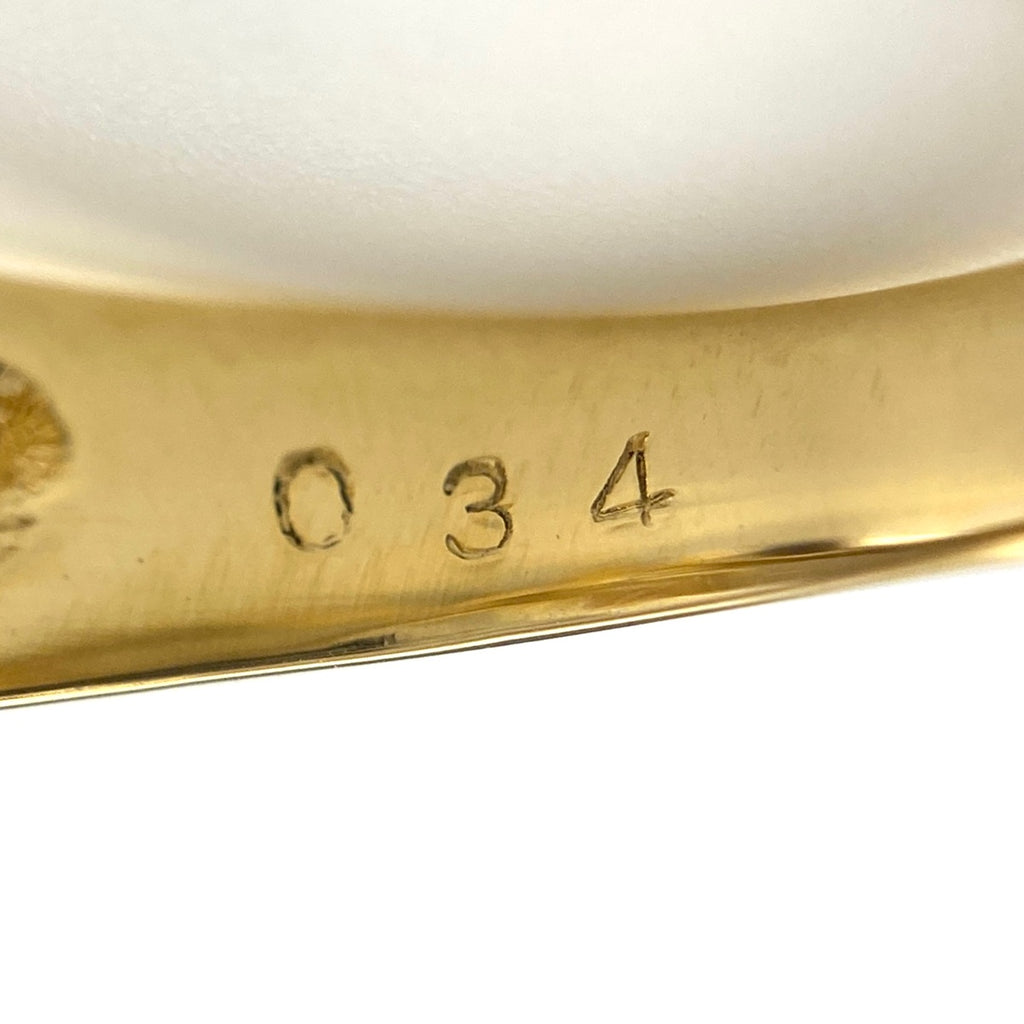 フラワーモチーフ デザインリング YG イエローゴールド プラチナ 指輪 メレダイヤ 花 リング 12号 K18 Pt900 ダイヤモンド レディース 【中古】nbjwl