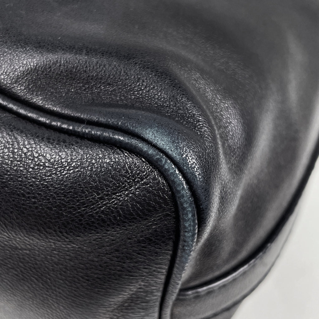 プラダ ロゴプレート ショルダーバッグ ハンドバッグ ワンショルダー ショルダーバッグ レザー ネロ(ブラック) レディース 【中古】brbag