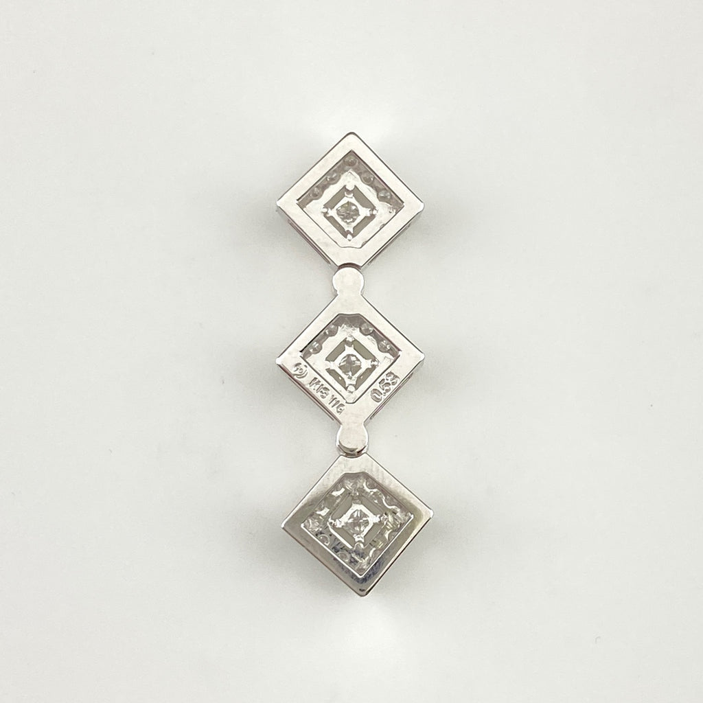 タサキ メレダイヤ デザインペンダントトップ WG ホワイトゴールド ペンダントトップ K18 WG ダイヤモンド レディース 【中古】brjwl