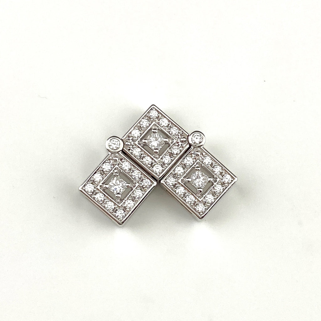 タサキ メレダイヤ デザインペンダントトップ WG ホワイトゴールド ペンダントトップ K18 WG ダイヤモンド レディース 【中古】brjwl