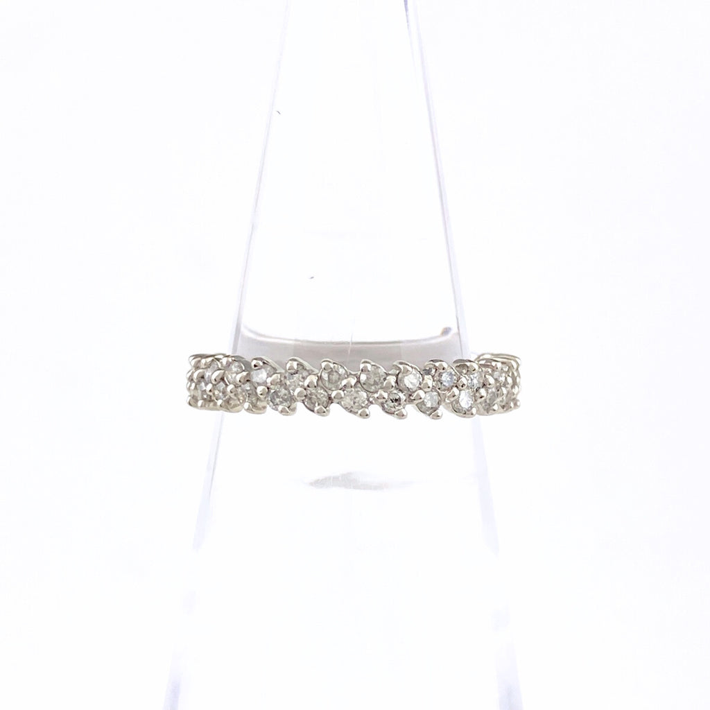 メレダイヤ デザインリング プラチナ 指輪 リング 5.5号 Pt900 ダイヤモンド レディース 【中古】nbjwl