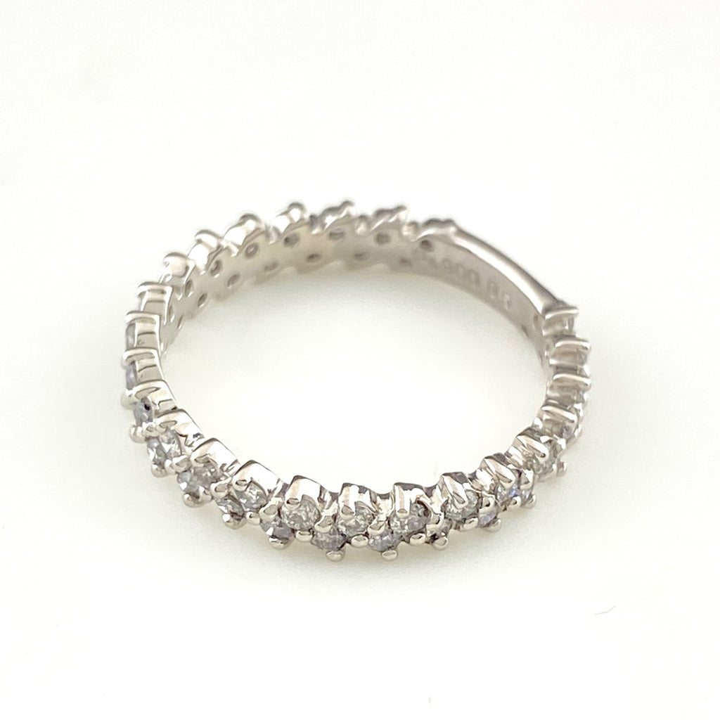 メレダイヤ デザインリング プラチナ 指輪 リング 5.5号 Pt900 ダイヤモンド レディース 【中古】nbjwl