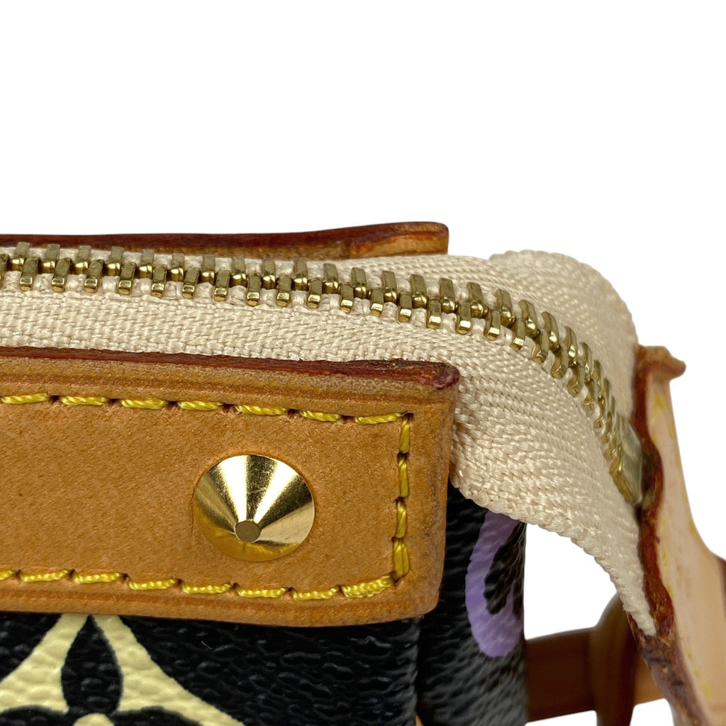 ルイ・ヴィトン ポシェット アクセソワール ハンドバッグ アクセサリーポーチ モノグラムマルチカラー ノワール(ブラック) M92648 レディース 【中古】brbag